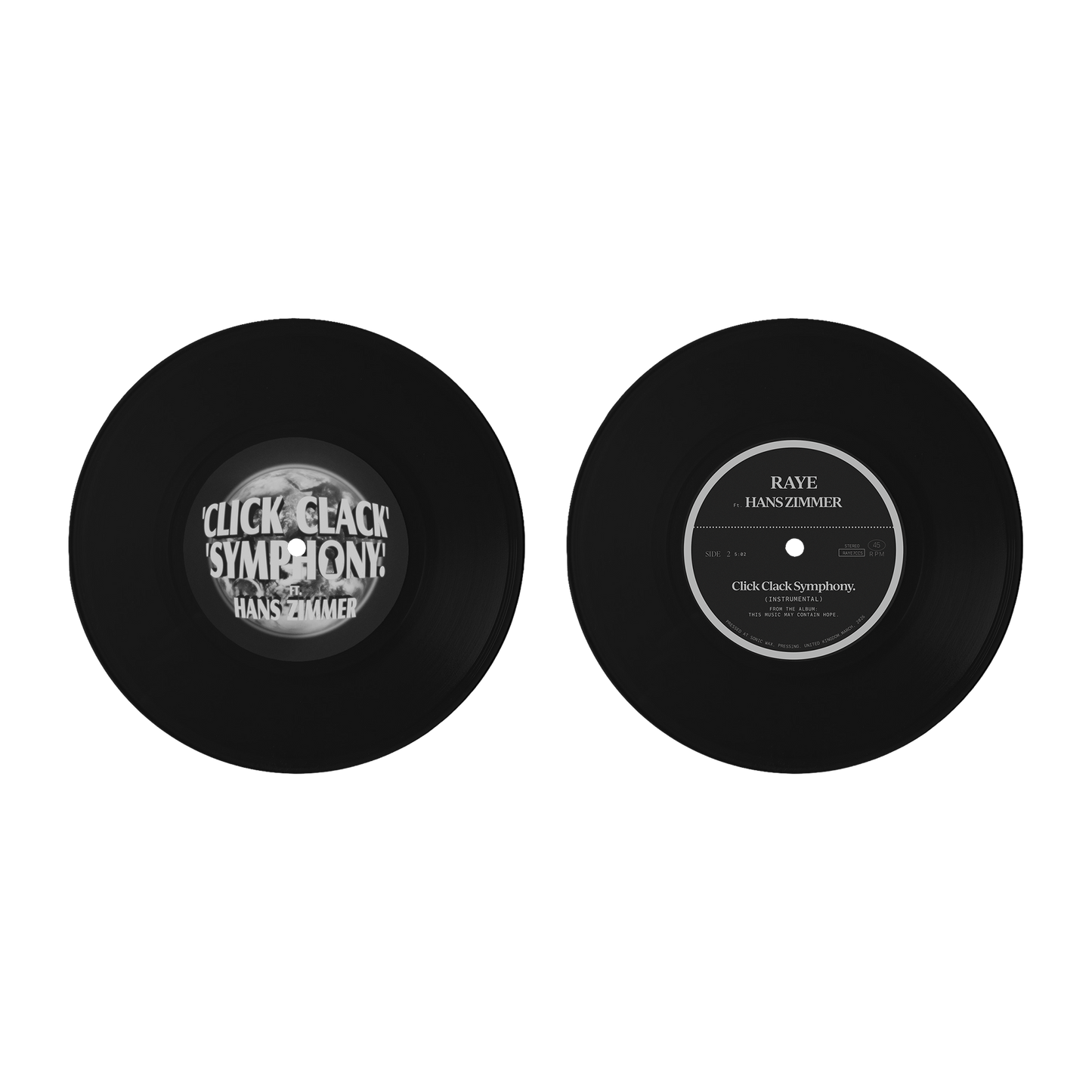 Click Clack Symphony. Ft. Hans Zimmer. 7” Vinyl